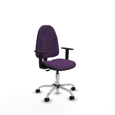 Algarra CP bali morado brazos 1D base cromada ruedas nailon 50mm