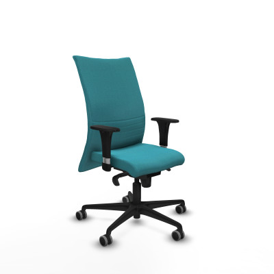 Albacete confidente XL sincro bali turquesa brazos 1D cromados base nailon ruedas 65mm engomadas