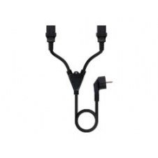 Nanocable Schuko/m A 2xc13/h 1.8m Negro