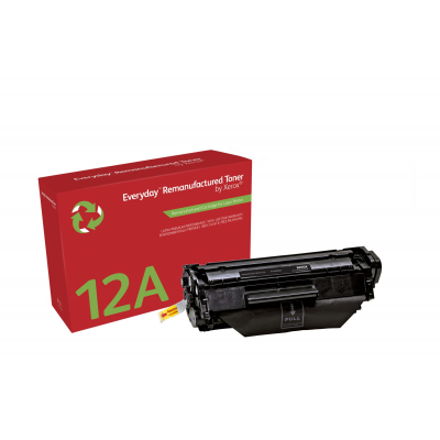 Everyday Tóner Everyday? Mono remanufacturado de Xerox es compatible con HP 12A (Q2612A), Capacidad estándar