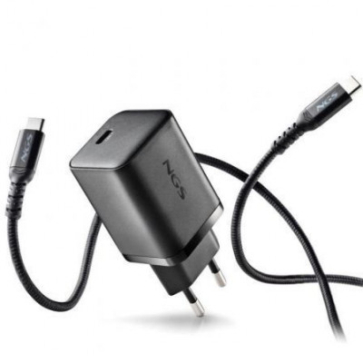 Cargador de Pared GaN NGS Bud 65W/ 1xUSB Tipo-C/ 65W