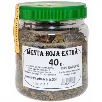 Menta Hoja Extra Virgen Extremadura 40Grs