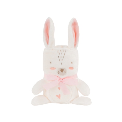 Manta de regalo con bordado 3D Rabbits in Love