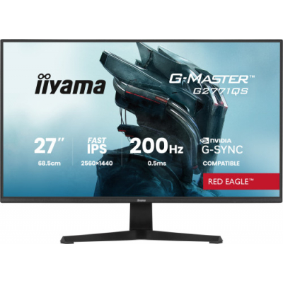 iiyama G2771QS-B1 pantalla para PC 68,6 cm (27) 2560 x 1440 Pixeles Wide Quad HD Negro
