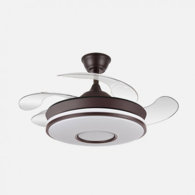 Ventilador Dc Dani Mini 59w Marron 4asp 91d 6980lm 3000-4000-6000k Reg.intensidad Remoto,memoria,temporizador