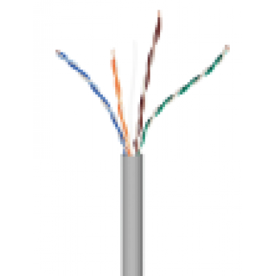 CABLE RED GEMBIRD UTP CAT5E SOLIDO CCA AWG24 BOBINA 305M GRIS