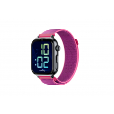 SaveFamily SaveWatch Plus 2 Reloj Inteligente para niños 4G Esfera Negra Correa Tela Frambuesa