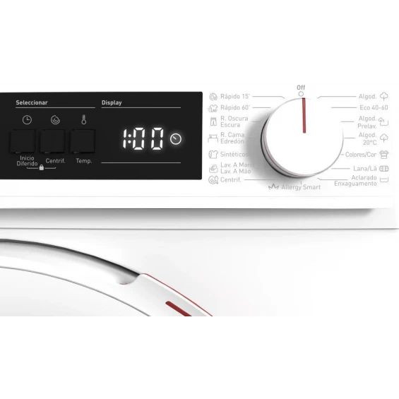 Lavadora Sharp ES-NFA914DWNA-ES, 9 kg, 1400 rpm, clase A, blanca - imagen 3