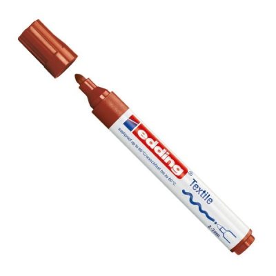 EDDING Marcador permanente especial tela 4500 punta conica trazo 3mm marron