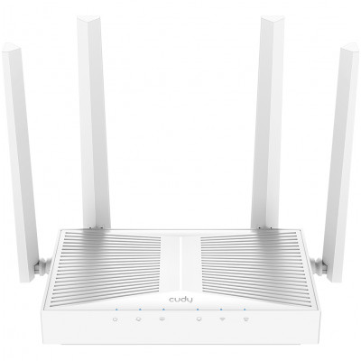Cudy Router WiFi 6 Mesh Gigabit Dual Band AX3000 - Velocidad hasta 1000Mbps - 5 Puertos - 4 Antenas Fijas de 5dBi - Tecnologia M