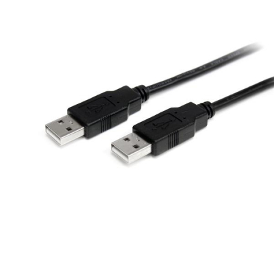 Cable de 1m USB 2.0 Alta Velocidad Macho a Macho USB A - Negro