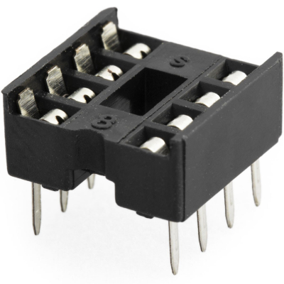 Zocalo Circuito Integrado 8Pin PLANO 2,54mm ICVT-8P