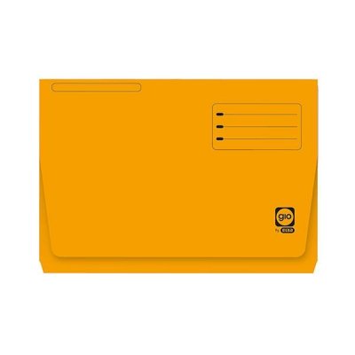 Gio Paq.25 subcarpetas bolsillo 320g folio amarillo