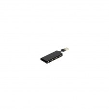 HUB 4 PUERTOS USB VIVANCO USB 2.0 CABLE USB PLEGABLE NEGRO 36660