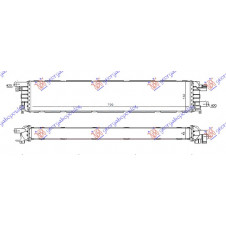 ADDITIONAL RADIATOR 3.0TFSi/S4 PETROL (720x135x52) (NRF)