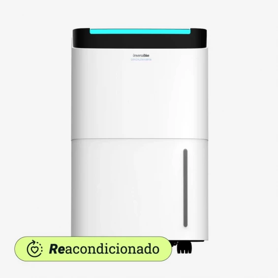 Deshumidificador Universal Blue GRAZALEMA 3016, 16 litros/día, depósito 5 litros, 42 dB, drenaje continuo, para 15-20 m², blanco y negro