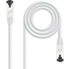 Cable de Red RJ45 SSTP Nanocable 10.20.2001-W Cat.8.1/ 1m/ Blanco