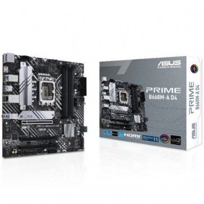 Placa Base Asus Prime B660M-A D4/ Socket 1700/ Micro ATX