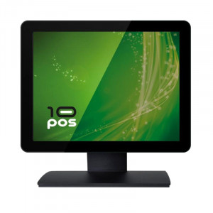 Monitor TPV táctil capacitivo 10POS TS-15HV, 15 pulgadas, XGA 1024×768, multitáctil 10 puntos, HDMI, VGA, USB, negro