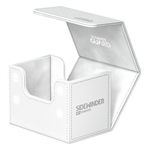 Caja de cartas ultimate guard sidewonder 80+ xenoskin monocolor blanco