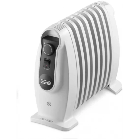Radiador de aceite Delonghi Nano TRNS0808M, 800 W, 8 elementos, 1 potencia, blanco