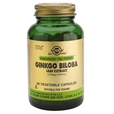 Solgar Ginkgo Biloba 60 Cápsulas
