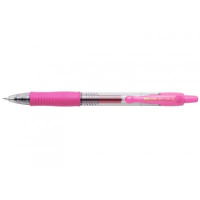 Pilot Boligrafo de Gel G2 Rollerball Retractil - Recargable - Punta de Bola Redonda 0.7mm - Trazo 0.32mm - Grip Ergonomico - Color Rosa