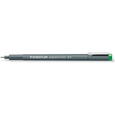 Staedtler Pigment Liner 308 Rotulador Calibrado - Trazo 0.3mm - Secado Rapido - Color Verde