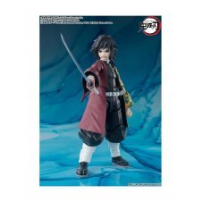 Figura tamashii nations giyu tomioka 15 cm demon slayer kimetsu no yaiba sh figuarts