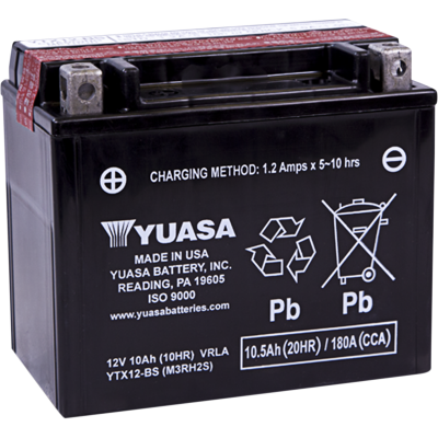 Baterías sin mantenimiento AGM YUASA YTX12-BS(CP)