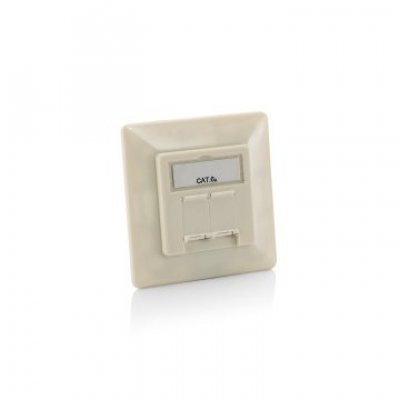 KIT 5 UNIDADES ROSETA CAT6A EMPOTRAR BLANCO PERLA REF. 125775