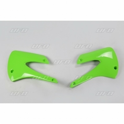 Plásticos laterales de radiador UFO Kawasaki verde KA03717-026 KA03717#026