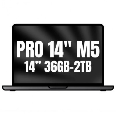 Apple Macbook Pro 14/ M5 Max 18-Core CPU/ 36GB/ 2TB SSD/ 32-Core GPU/ Negro Espacial