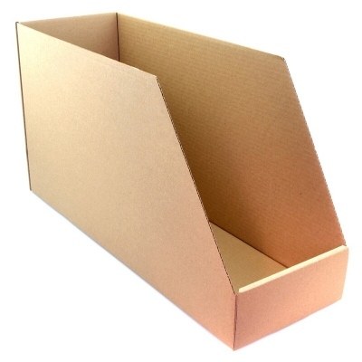Caja de cartón automontable V PARTS para organización de stock - 560x190x300mm 302501