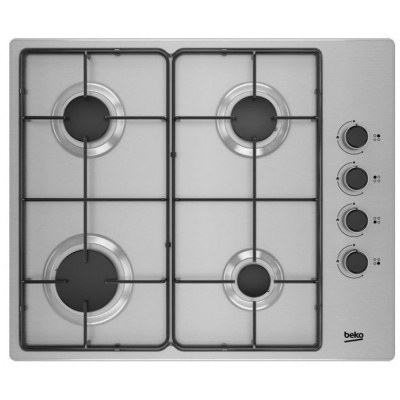 Placa Beko HIGG64103SX GAS INOX 60cm / 4 fuegoso