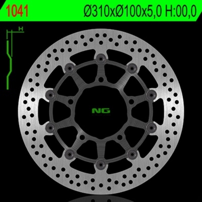 Disco de freno NG 1041 Ø310 x Ø100 x 5 1041