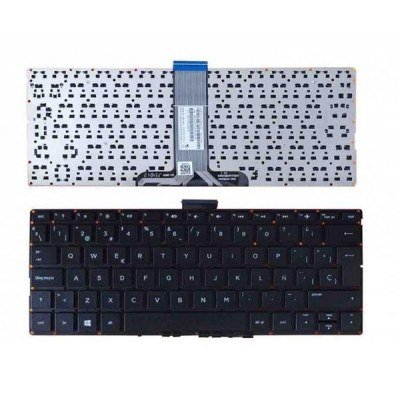 Teclado compatible para portátil HP Pavilion X360 11-K / X360 11T-K / X360 13-U / Intro grande / Negro