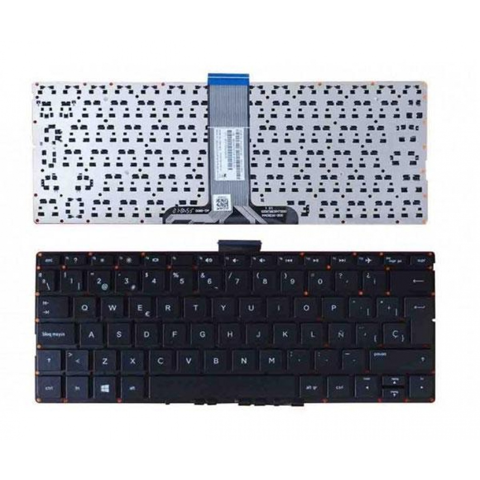 Teclado para portátil Hp Pavilion X360 11-K / X360 11T-K / X360 13-U / Intro grande / Negro