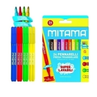 ROTULADOR MITAMA TRIANGULAR CAJA 24