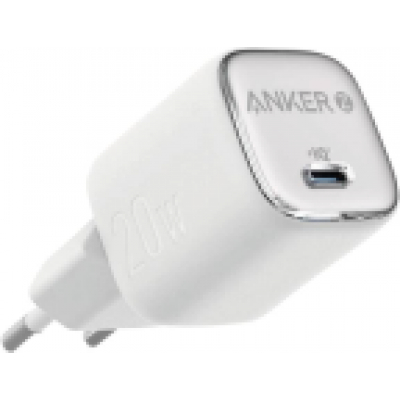 CARGADOR DE PARED ANKER ZOLO 20W 1 PUERTO USB-C BLANCO