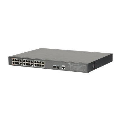 DAHUA - DH-PFS4226-24GT-360 - 26-PORT MANAGED GIGABIT SWITCH WITH 24-PORT POE
