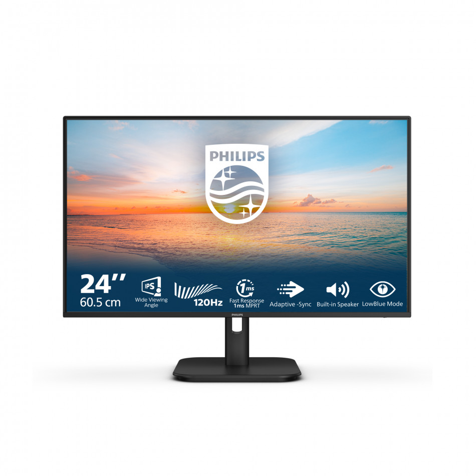 Monitor Philips - 1000 series 24E1N1200A/00 pantalla para PC 60,5 cm (23.8") 1920 x 1080 Pixeles Full HD LCD Negro