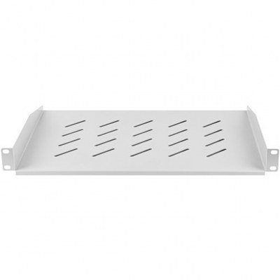 Bandeja fija lanberg 1u 483x315 mm hasta 20 kg rack de 19 gris