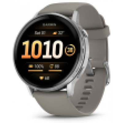 SMARTWATCH GARMIN VENU 4 45 MM BISEL PLATEADO
