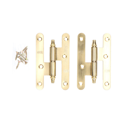 Pernio con remate pn03 izquierda 100x58mm latón satinado