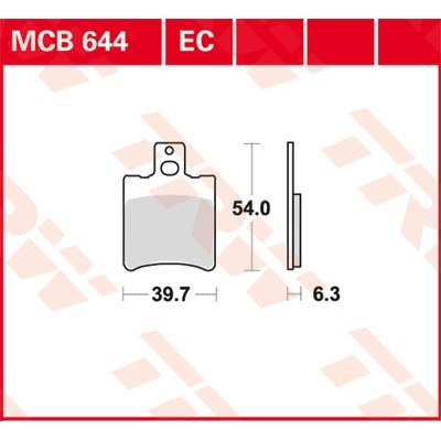 Pastillas de freno cerámicas serie EC TRW MCB644EC