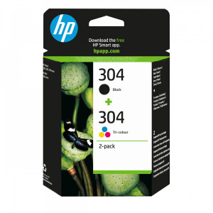 Cartucho de Tinta Original HP nº304 Multipack Negro Tricolor