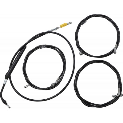 Kit líneas de freno/cables de manillar estándar en vinilo negro LA CHOPPERS LA-8056KT-19B