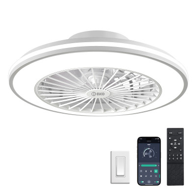 VENTILADOR TECHO ELCO PV-50MC 7 ASPAS MOTOR DC 49CM