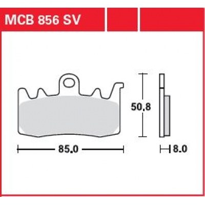 Pastillas de freno sinterizadas serie SV TRW MCB856SV
